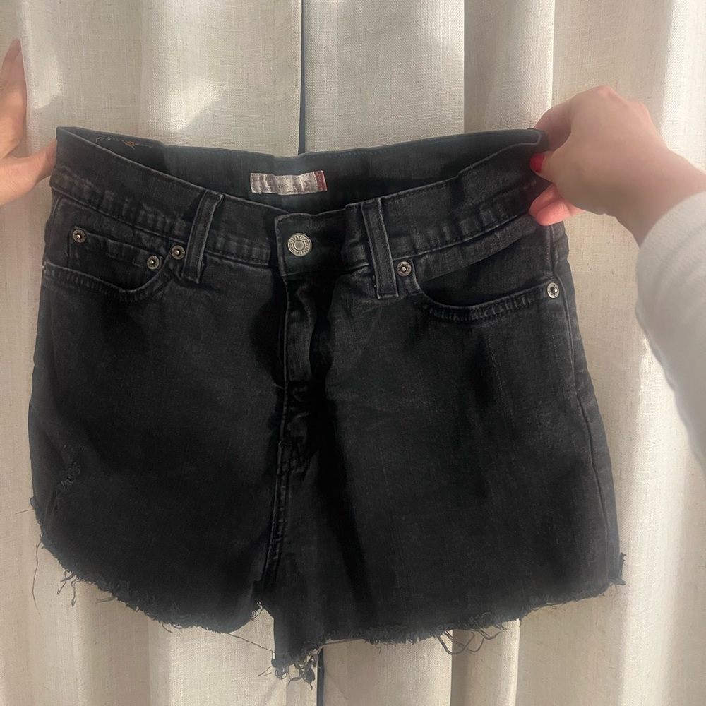 Levi’s Black Denim Shorts